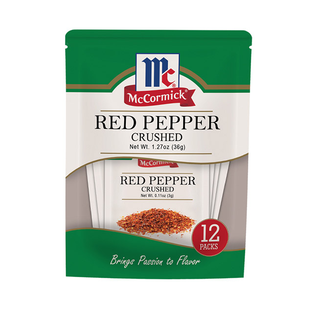 McCormick Red Pepper Crushed 12x3g