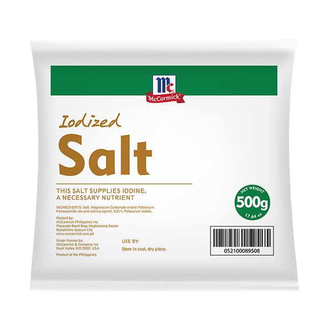McCormick Iodized Salt 500g