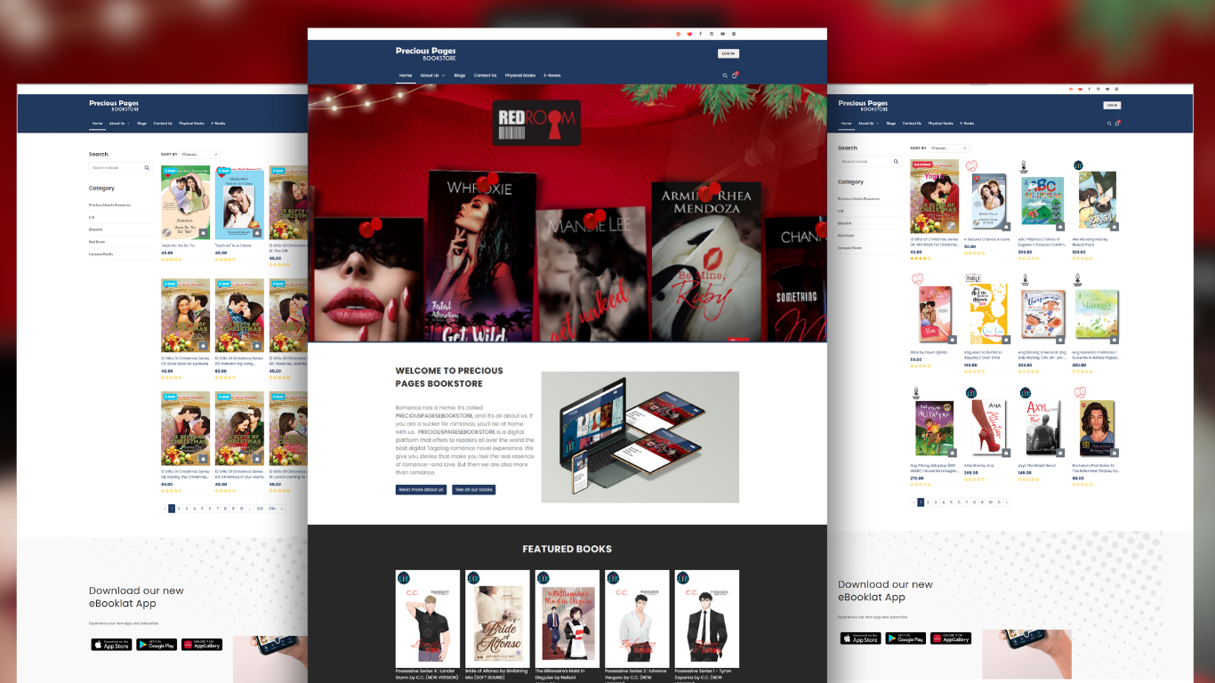 Precious Hearts Pages landing page